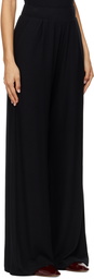 LESET Black Lauren Pleated Pocket Trousers