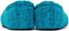 Versace Blue Medusa Slippers