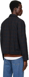ANOTHER ASPECT Navy Another 3.0 Overshirt