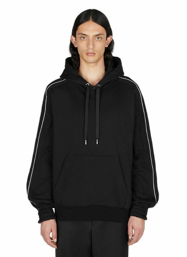 Photo: Dolce & Gabbana - Logo Trim Hooded Sweatshirt in Black