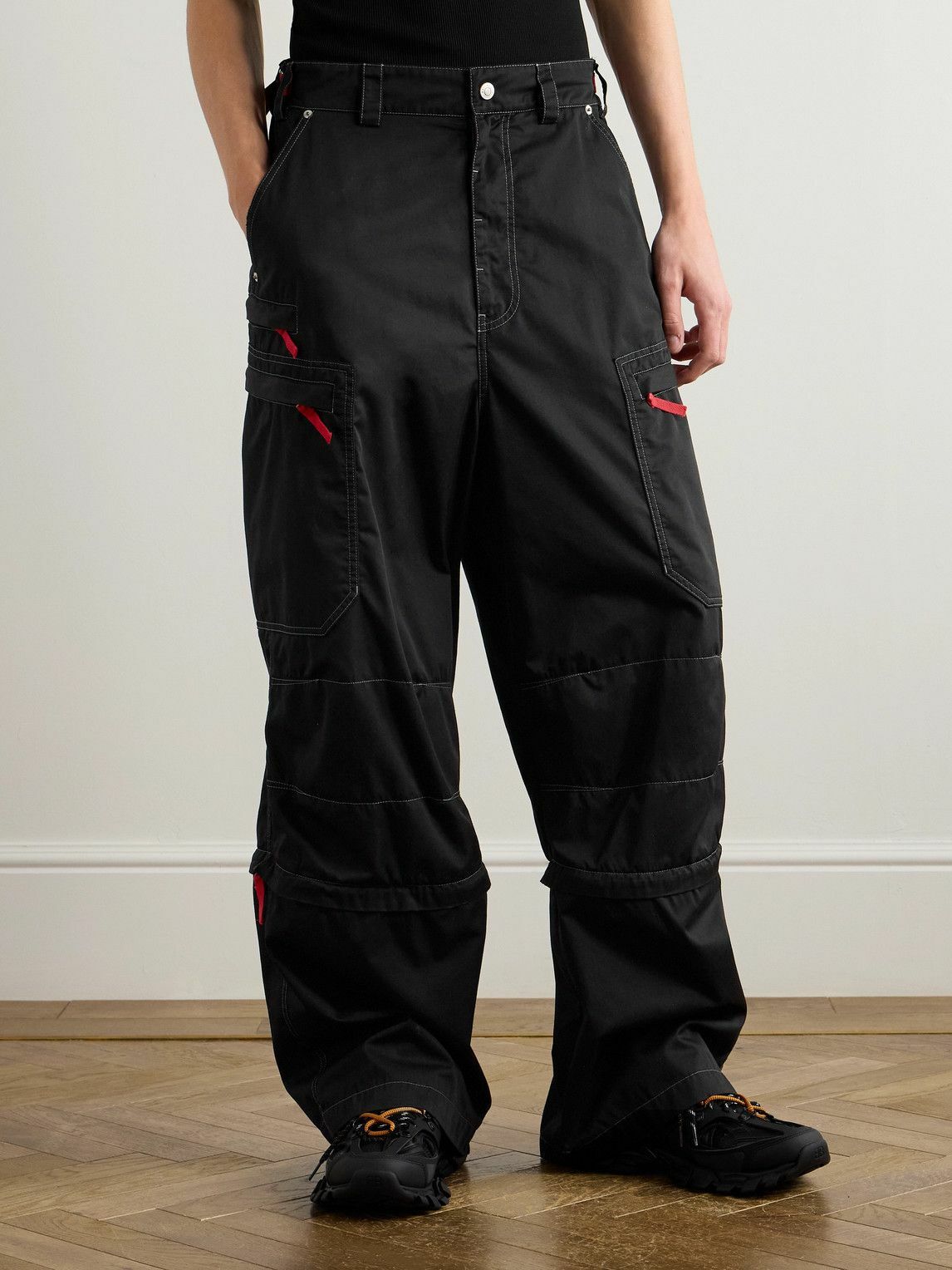 服/ファッション Balenciaga Wide Leg Cargo Pants Balenciaga Baggy Wide-Leg Cargo Pants 11 Pocket Double Knee