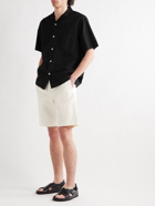Portuguese Flannel - Dogtown Convertible-Collar Cotton-Poplin Shirt - Black