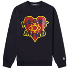 Billionaire Boys Club Men's Heart & Mind Crew Sweat in Navy