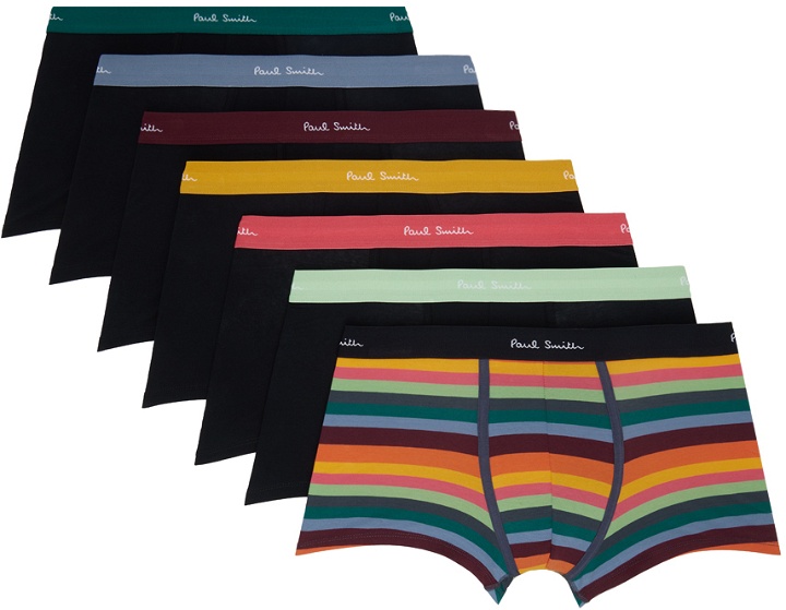 Photo: Paul Smith Seven-Pack Black Boxers