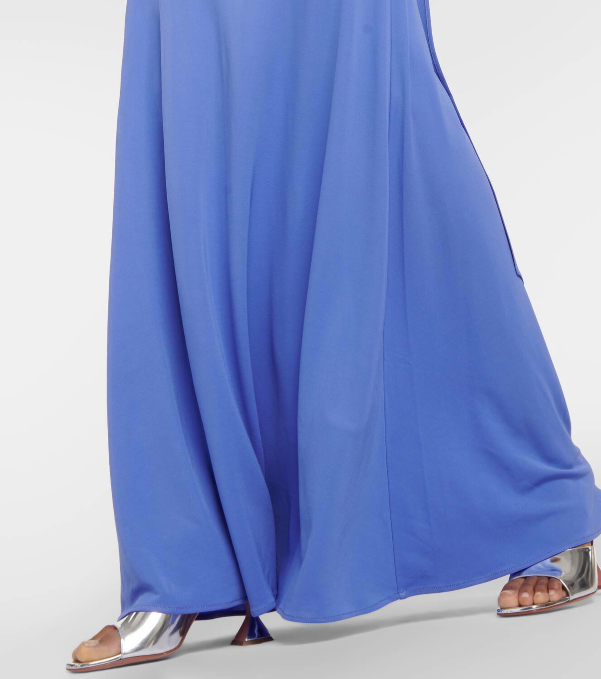 Alex Perry Scarf-detail open-back jersey gown