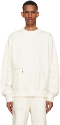 RAINS Off-White Cotton Sweatshirt