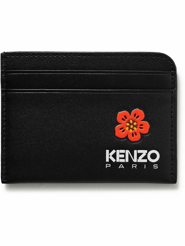 Photo: KENZO - Logo-Embossed Leather Cardholder