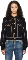 Balmain Black Piping Jacket