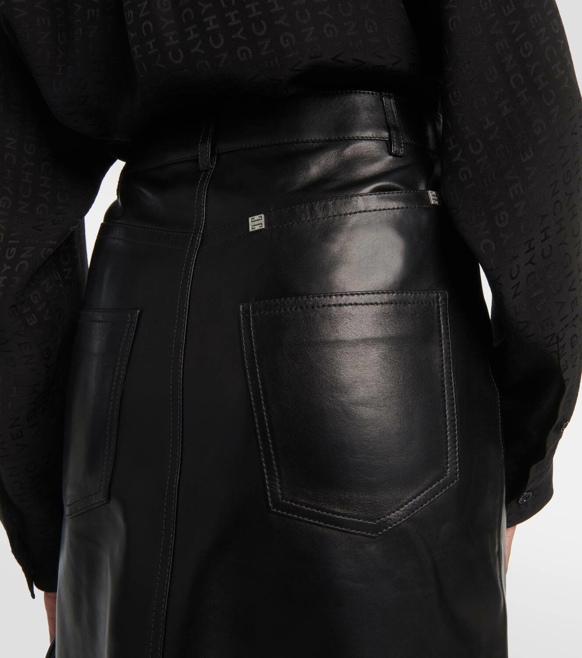 Givenchy Leather midi skirt Givenchy