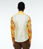 Dries Van Noten - Transparent silk printed shirt