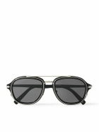 Dior Eyewear - DiorBlacksuit A4U Aviator-Style Acetate and Silver-Tone Sunglasses