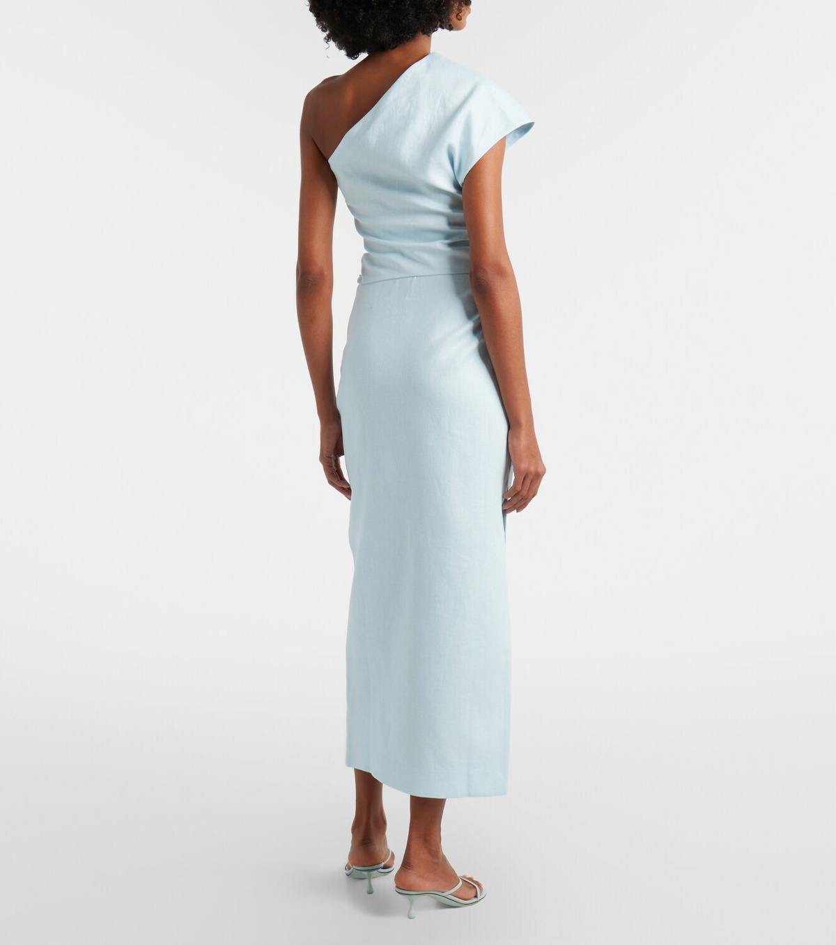 SIR Linen midi skirt