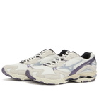 Mizuno Wave Rider 10 "Yurei" Sneakers in Snow White/Aleutian/Cadet