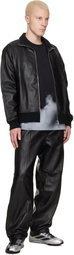 Y-3 Black A-Type Firebird Leather Pants