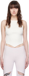 Courrèges White Pointy Tank Top