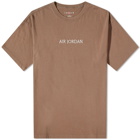 Air Jordan Men's Wordmark Logo T-Shirt in Palomino/Sail