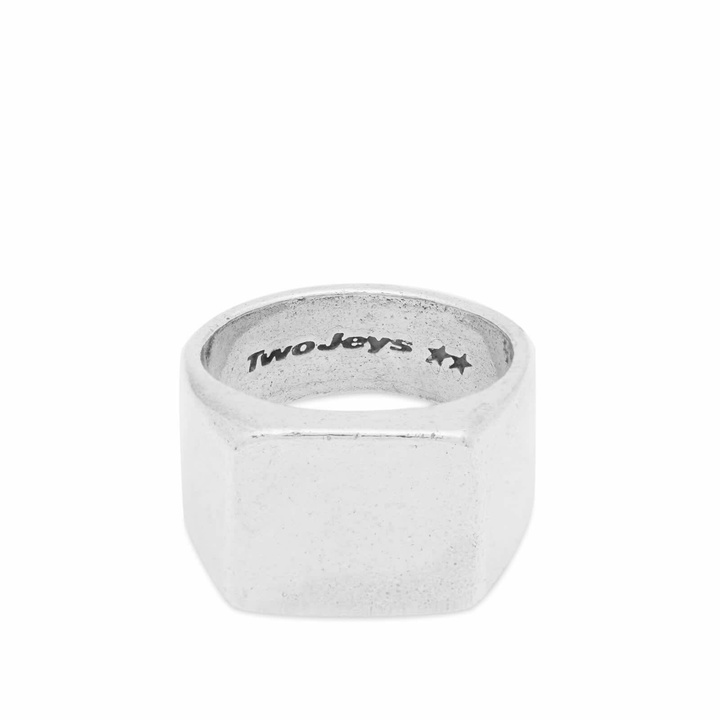 Photo: TwoJeys Men's Squared Ring in Silver