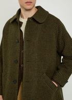 Bode Hedgerow Polka Dot-jacquard Wool Coat Multicoloured 1