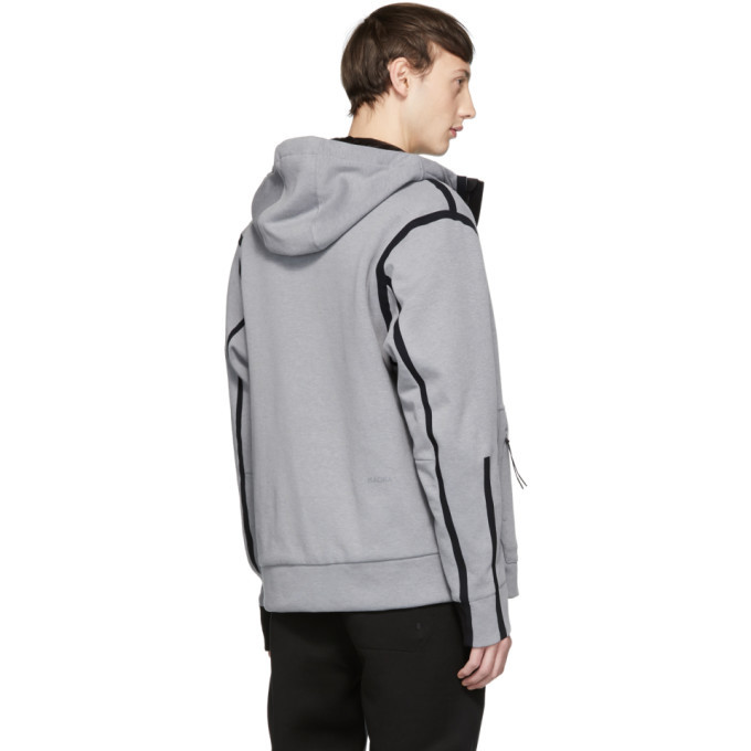 ISAORA Silver Circuit Hooded Zip Jacket