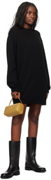 The Frankie Shop Black Maxime Knit Sweater Minidress