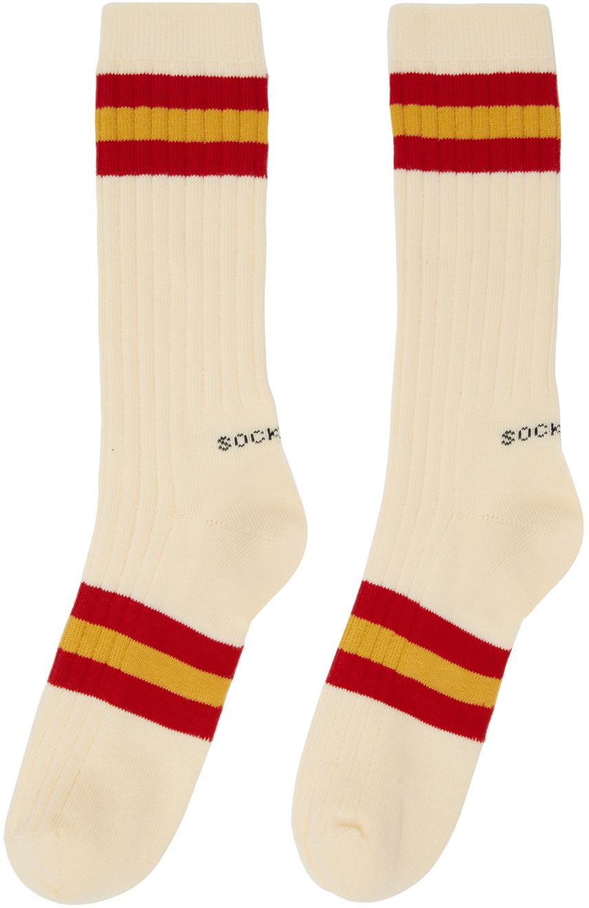 SOCKSSS Two-Pack Red & Yellow Ivy Socks Socksss