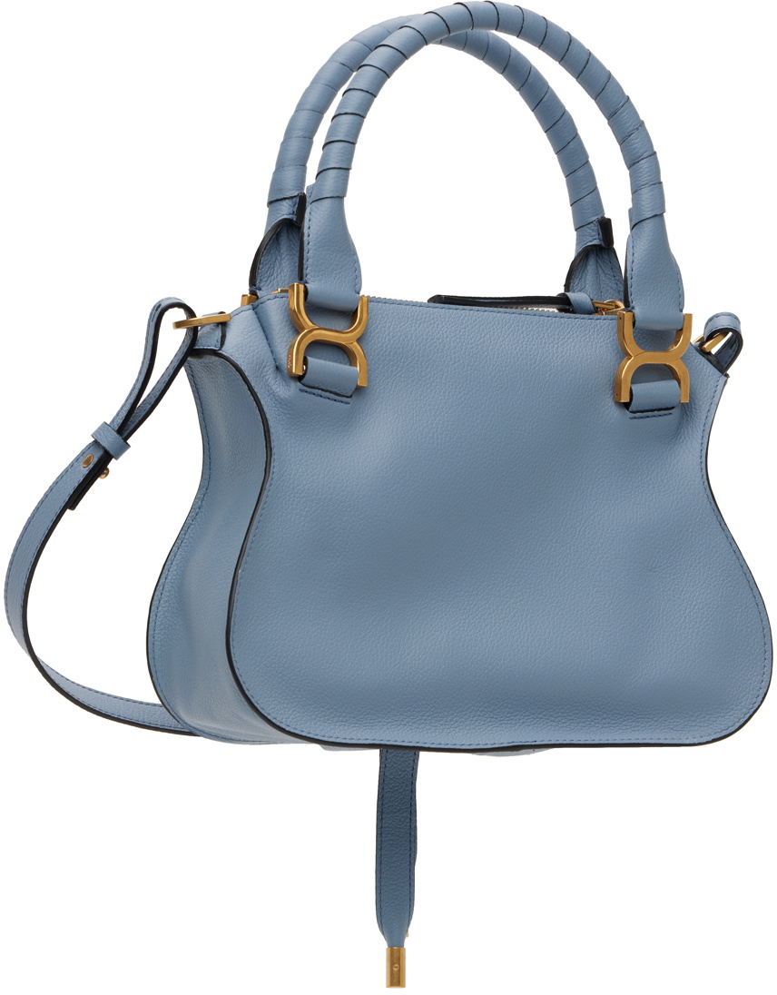 Chloé Blue Small Marcie Double Carry Bag Chloe
