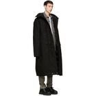 R13 Black Long Anorak Puffer Jacket