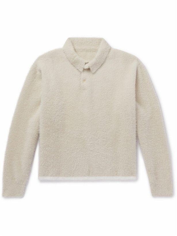 Photo: Jacquemus - Polo Neve Brushed Knitted Sweater - Neutrals