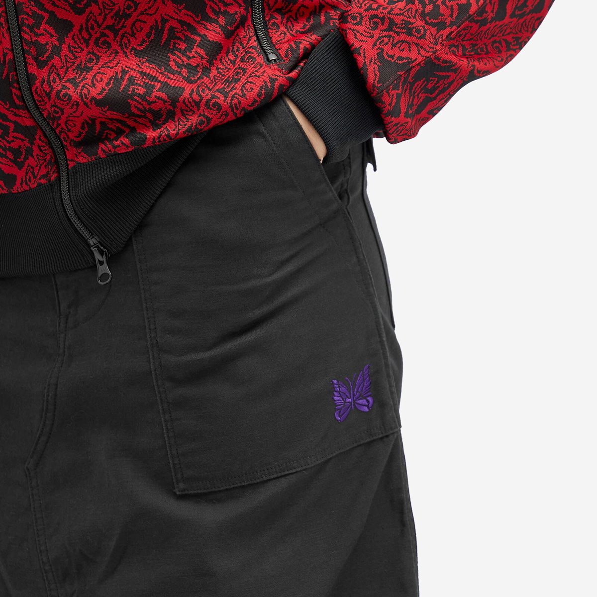 Needles Women's String Fatigue Skirt in Black Needles