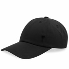 AMI Paris Men's Tonal Stud Heart Cap in Black 