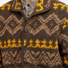 Universal Works Men's Moroccan Rug Fleece Lancaster Jacket in Brown