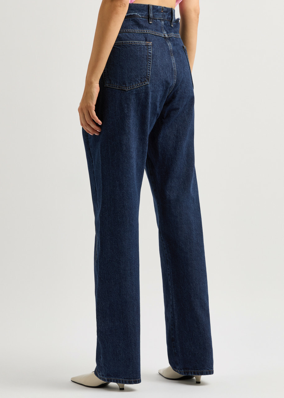 Bettter X Zegna Layered Straight-leg Jeans Denim
