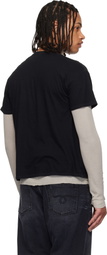 R13 Black 'Eye Roll' Boy T-shirt