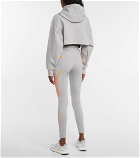 Adidas by Stella McCartney - Cropped zip-up jersey hoodie