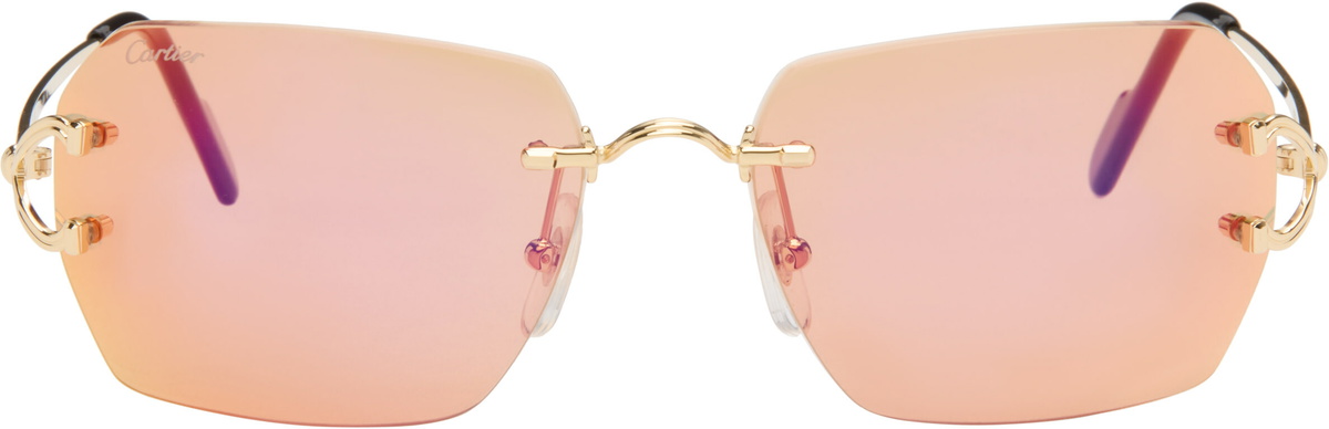 Cartier Gold Classic C Motif Sunglasses