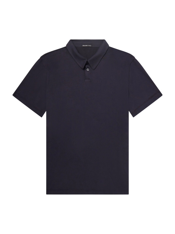 Photo: James Perse - Luxe Lotus Cotton-Jersey Polo Shirt - Blue