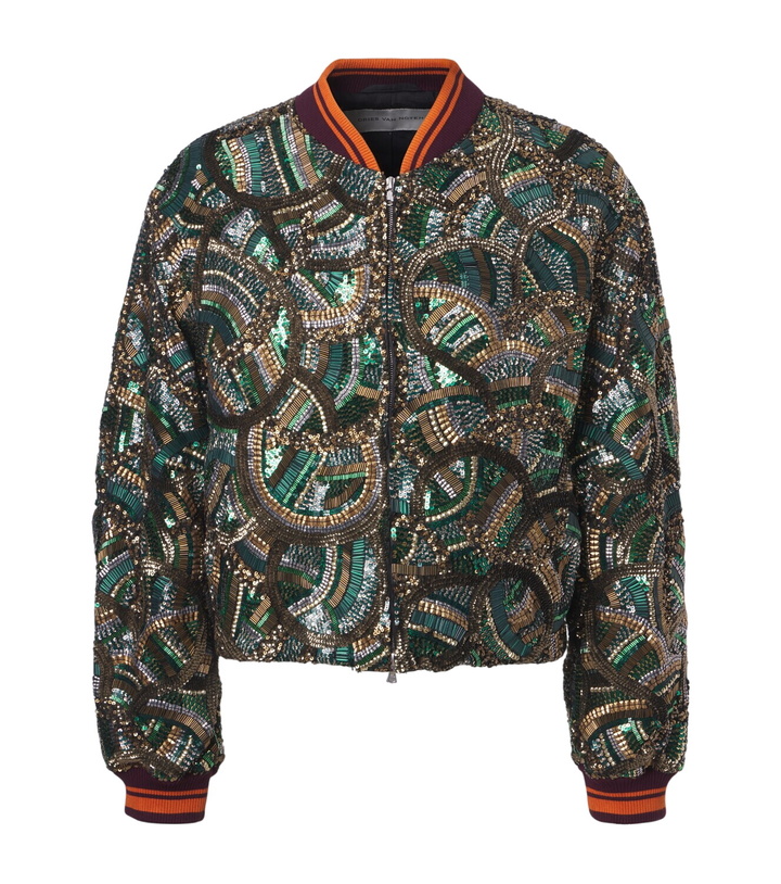 Photo: Dries Van Noten Embellished bomber jacket