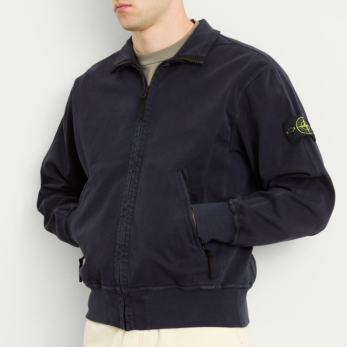 ジャケット・アウター 2011SS STONE  OLD EFFECT JACKET Stone Island Men's Old Effect Harrington Jacket in Ink Stone Island