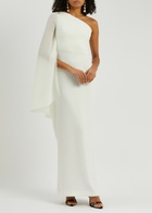 Solace London Lillia One-shoulder Maxi Dress Cream