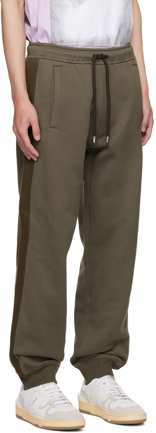 Lanvin Taupe Side Curb Sweatpants