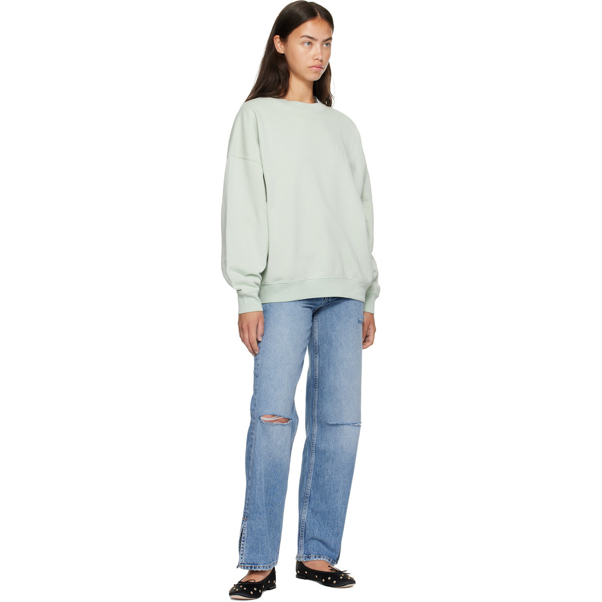 ANINE BING Green Miles Sweatshirt