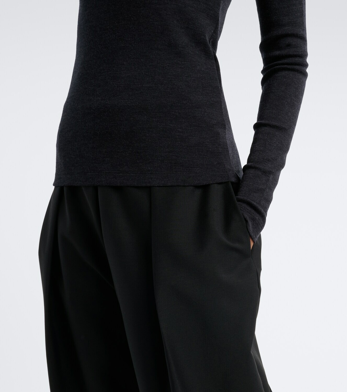 Róhe Knitted wool turtleneck sweater