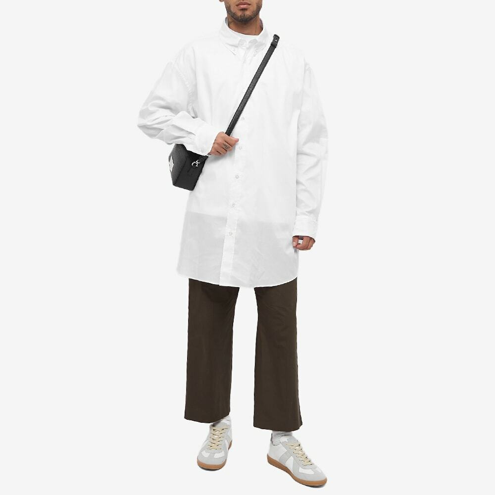 Maison Margiela Men's Button Down Shirt in White Maison Margiela