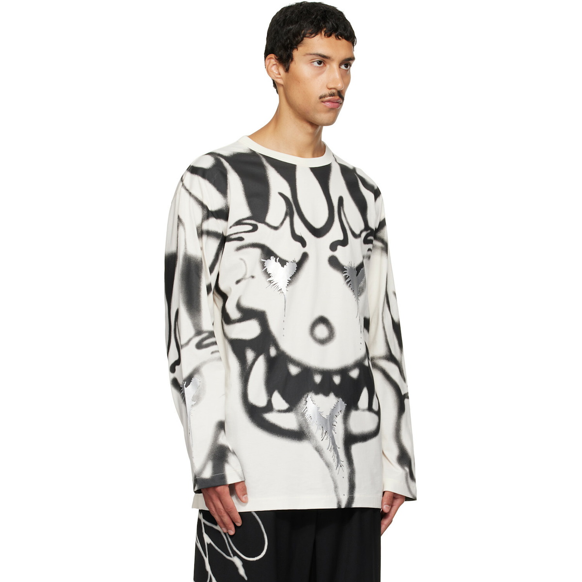 Y-3 Off-White Chito Edition Graphic Long Sleeve T-shirt