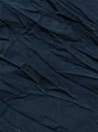 Miles Leon - Crinkled Cotton-Twill Coat - Blue