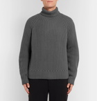 Berluti - Ribbed Cashmere Rollneck Sweater - Men - Charcoal