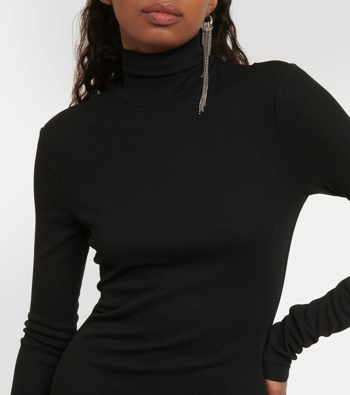 Nanushka Fringed jersey maxi dress