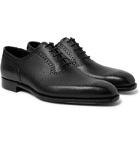George Cleverley - Anthony Pebble-Grain Leather Oxford Brogues - Black
