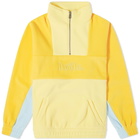 Drôle de Monsieur Men's Colour Blocked Drole Quarter Zip in Yellow