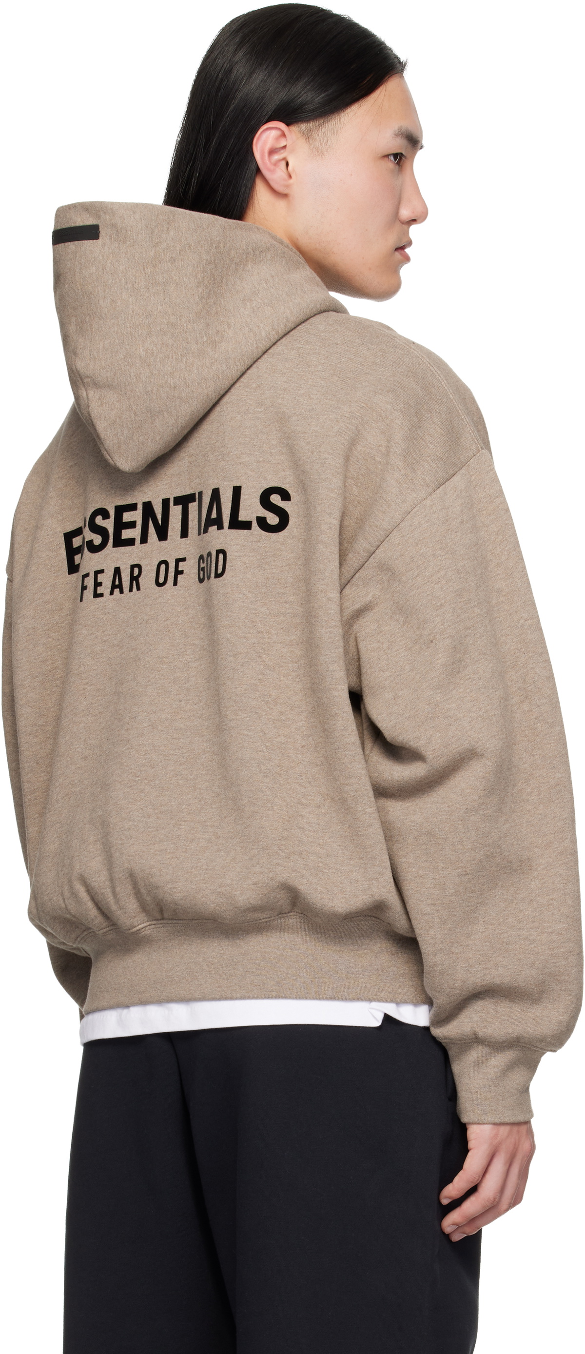 Fear of God ESSENTIALS Beige Classic Hoodie Fear Of God Essentials